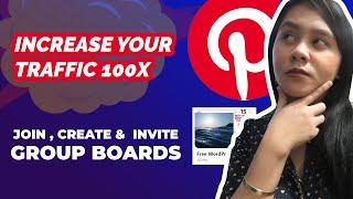 How To Create, Find & Join to Group Board In Pinterest | Invite Collaborators In Your Group Boards
