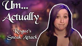 Rogue's Sneak Attack | Um... Actually