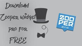 How to download Zooper widget pro for free!