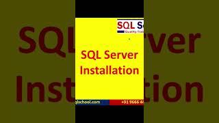 installation of SQL Server