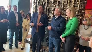 Brock Bierman joins Mayor of Bucha to speak at Julia Haart's  Feb 5th 2023