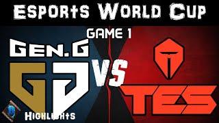 GEN vs TES Highlights Game 1 Esports Worlds Cup 2024 Quarterfinals Gen.G vs Top Esports by Onivia