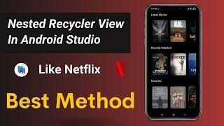 Nested Recyclerview in android studio | Nested recyclerview android example | Nested recyclerview