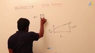 1.73 Simple Stresses ESE Mech, Previous Objective Questions, Year - 2012[1Q]