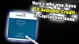 Payment Posted But No Available Credit Capital One - Here’s Why You Have $0 Balance!