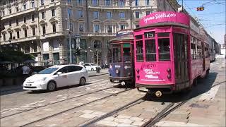 Tram parade in Milano - Strassenbahn Mailand  - Villamos - Tramway - Rete tranviaria