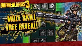 Borderlands 3 | Moze The Gunner Full In-Game Skill Tree Reveal!