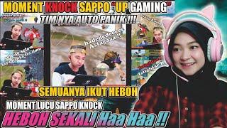 MOMEN UP GAMING KNOCK - SEMUA IKUT HEBOH SAPPO ! TIMNYA AUTO PANIK | UP GAMING | Reaction Maya Nadia