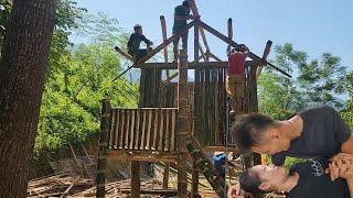 Hodung-mountainlife's stunning bamboo house nearing completion