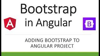 How to add Bootstrap to Angular project