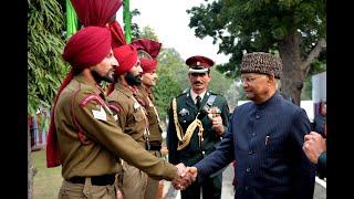 President Kovind meets troops of the President’s Bodyguard on the New Year