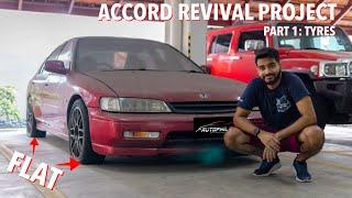 Swapping Out Flat Tyres | Restoring Vishal's Honda Accord SV4 | Autophiles Specials #carrestoration