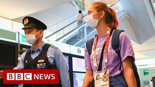 Tokyo Olympics: Belarus sprinter refuses to board flight home - BBC News