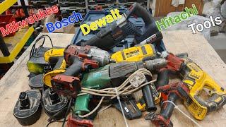 Repairing broken power tools,  Milwaukee, Bosch, Makita, Hitachi and Dewalt tools all to be fixed.