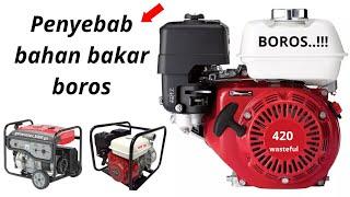 7 penyebab bahan bakar boros pada mesin GX, genset, pompa air,gasoline engine, mesin penggerak,dll.