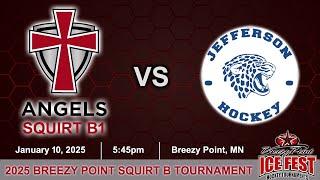 (Tourney 1 - Game 1: 01-10-25) Fargo Angels Squirt B1 vs Bloomington Jefferson Jaguars