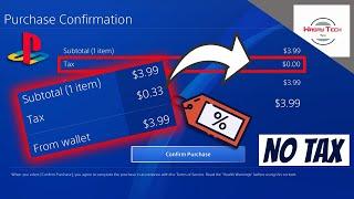 How to Remove Tax on PSN Games | Get Discount on PSN Games