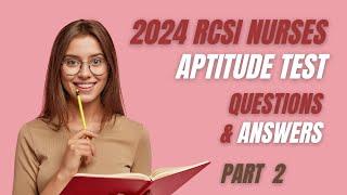 2024 RCSI Aptitude Test Ireland Questions and Answers NMBI Part 2