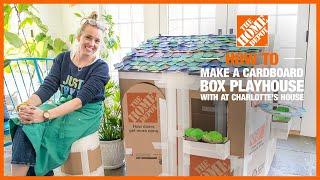 How To Build a Box Playhouse with @AtCharlottesHouse | The Home Depot Kids Workshops