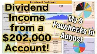 How Much My Dividend Portfolio Paid Me in August! ($202,000)