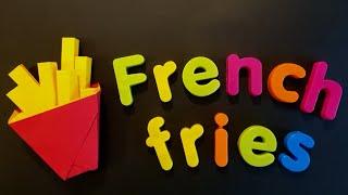 [Origami] French Fries  - How to Make Origami French Fries - Paper French Fries DIY Quick Reference