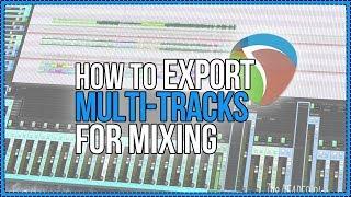 How to Properly Export Multi-tracks for Mixing - Render tracks, Glue, & Consolidating in REAPER