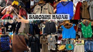 Delhi's best market for Girls|Sarojini Nagar Market Delhi, Korean tops, Korean bags coat
