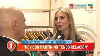 Jésica Cirio: "Hoy no tengo relación con Martín Insaurralde"