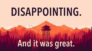 Firewatch: Escapism & Deliberate Disappointment | A Video Essay