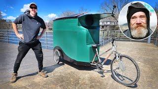Homeless Cardboard Box Bike Build!