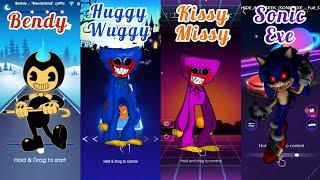 Bendy - Huggy Wuggy - Kissy missy - Sonic Exe | Beat Roller - Tiles Hop - Smash Color - Beat Racing