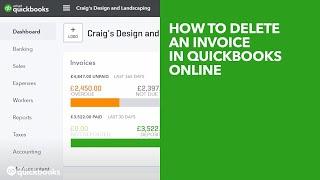 How to delete an invoice in QuickBooks Online