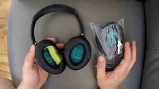 HOW TO - Replace Bose Headphones Ear Pads Cushions QC35 II QC25 QC15 AE2 AE2I AE2w