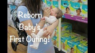 Reborn Baby's First Outing To Walmart! Feeding Reborn Baby Isaac In The Store!