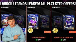 LAUNCH LEGENDS LEAKED! OPENING ALL 3 PLATINUM PACK STEP OFFERS IN MADDEN 25!