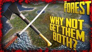 How to get the Modern Axe & Katana within 4 Minutes of each other | The Forest Tutorial