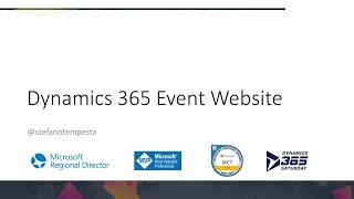 Dynamics 365 Marketing Event Website