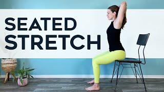 10 min SEATED STRETCH - quick chair yoga work break for beginners