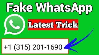 WhatsApp Fake number | How to create WhatsApp fake account with USA number | Latest Trick