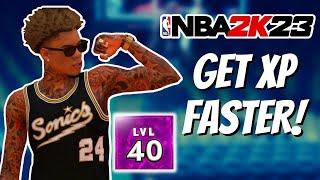 BEST XP METHOD IN NBA 2K23! LEVEL 40 IN 3 DAYS! Best Method in NBA2K23!