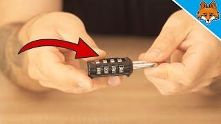 How to open a combination lock without the code 