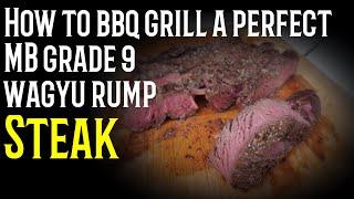 How to BBQ grill a perfect MB grade 9 rump steak over coals