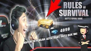 Buka satu "BOX" di ROS! harganya setengah JUTA!! GILA - Rules Of Survival Indonesia