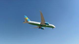 Exploring Tashkent: Boeing 787 landing into TAS airport, Art Bazaar, amazing cafe