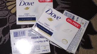 Dove soap with price on pack