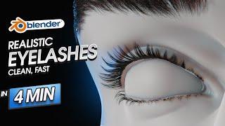How to Create Eyelashes, Clean and Fast in Blender in 4 Minutes