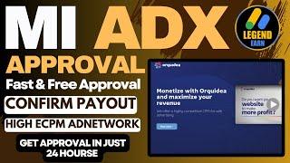 Free MI AdX Approval on Website - Best Google AdSense Alternative - High ECPM Ad Network