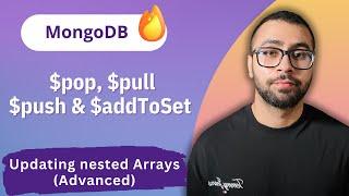 MongoDB - Update Nested Arrays and Use $pop, $pull, $push and $addToSet Operators