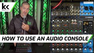 How To Use An Audio Mixing Console