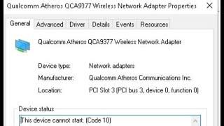 Fix Qualcomm Atheros QCA9377 Adapter Not Working Error Code 10/43/56/39 On Windows 11/10 PC